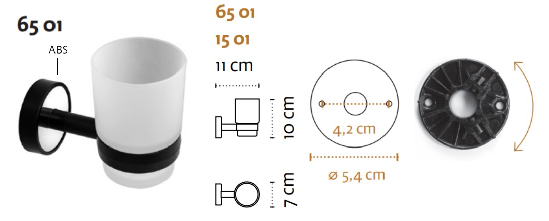 Optimo White Fogmosópohár tartó