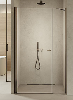 NEW SOLEO Gunmetal ajtó fixfallal