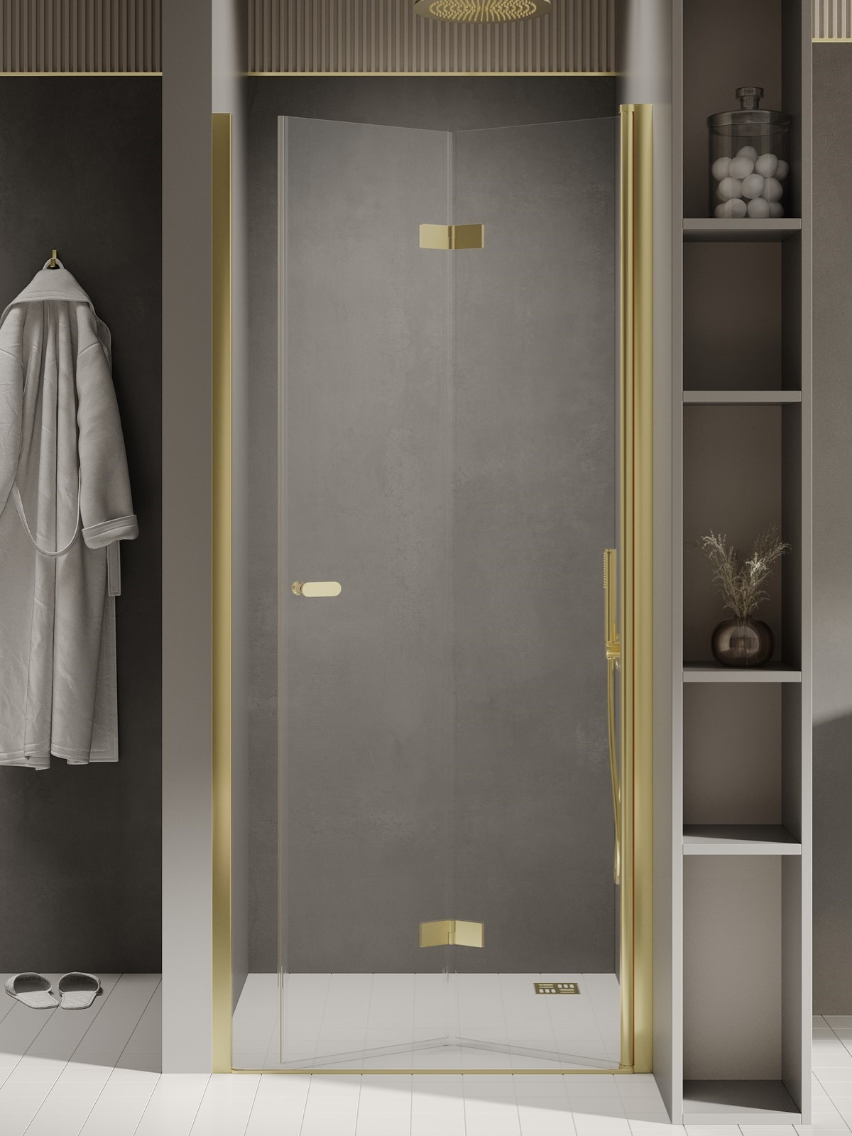 NEW SOLEO Light Gold harmonika ajtó